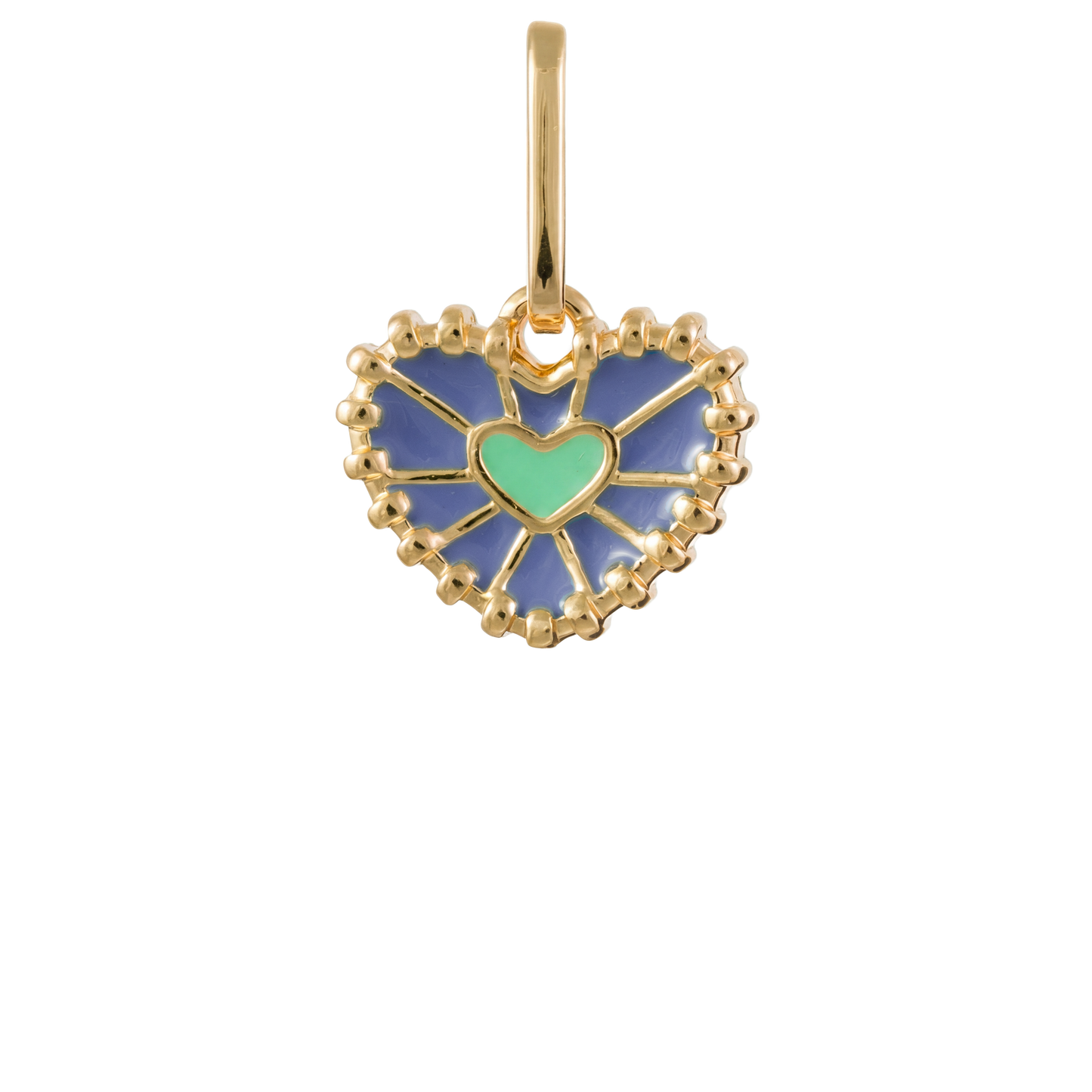 Beaded Heart Charm
