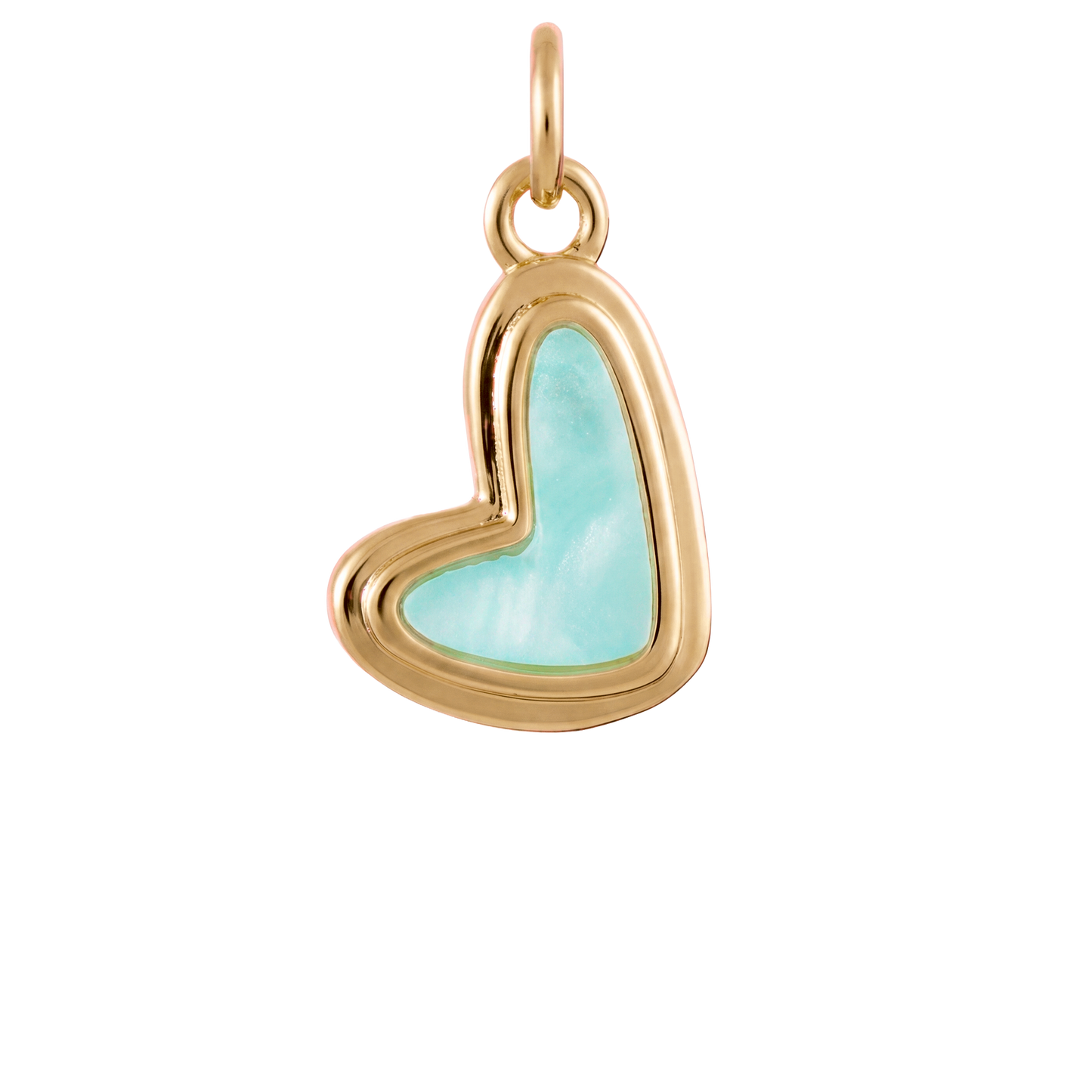 Pearlized Heart Charm