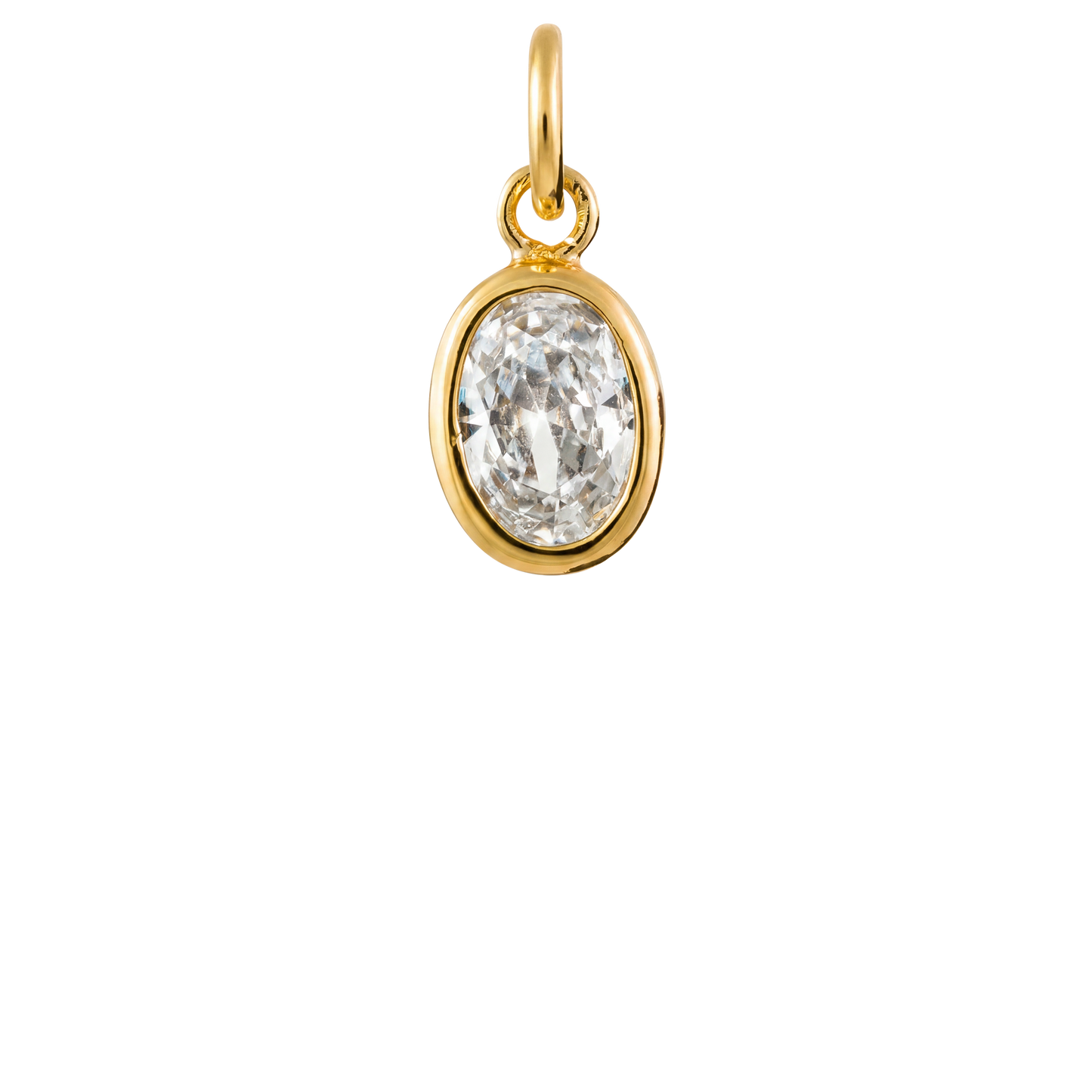 Oval Gem Charm