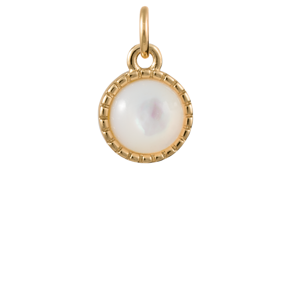Pearlescent Button Charm