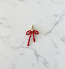 Red Bow Charm