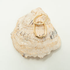 Oval Gold Hoops-20mm