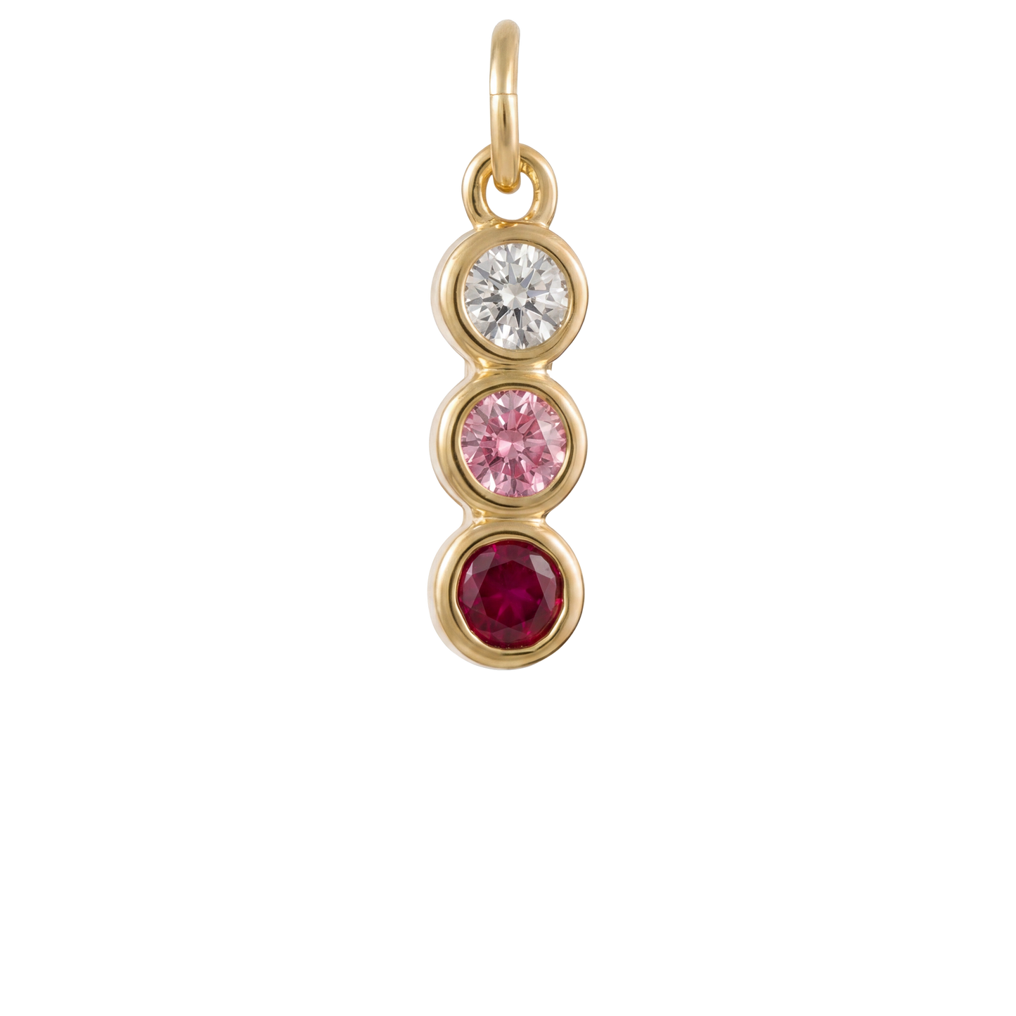 3-Stone Drop Charm