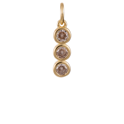 3-Diamond Drop Charm