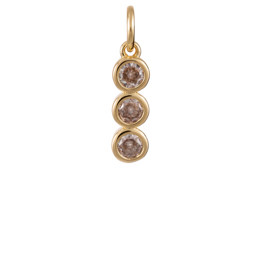 3-Diamond Drop Charm