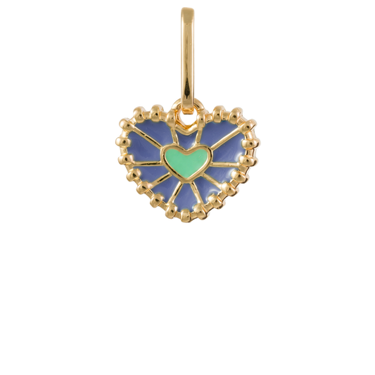 Beaded Heart Charm