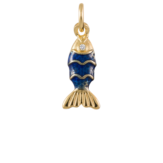 Blue Fish Charm