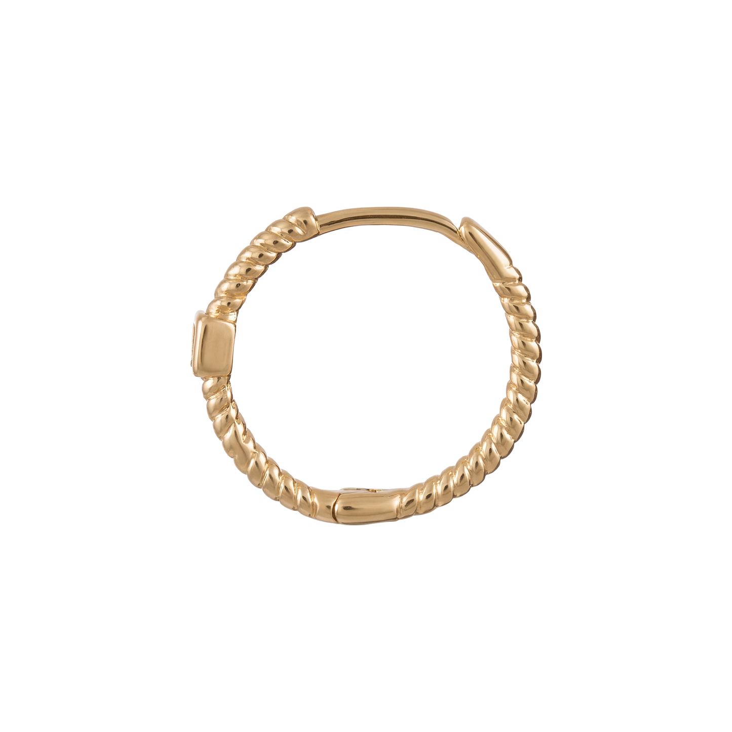 Braided Hoop with Stone - 16mm (Single)