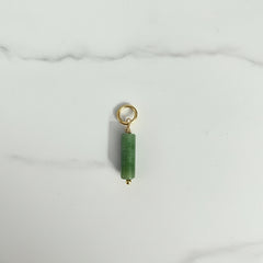 Mini gemstone bar charm