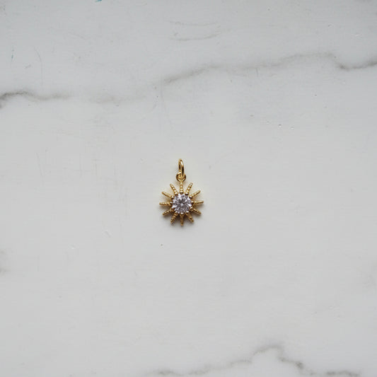 Star burst with diamond stone