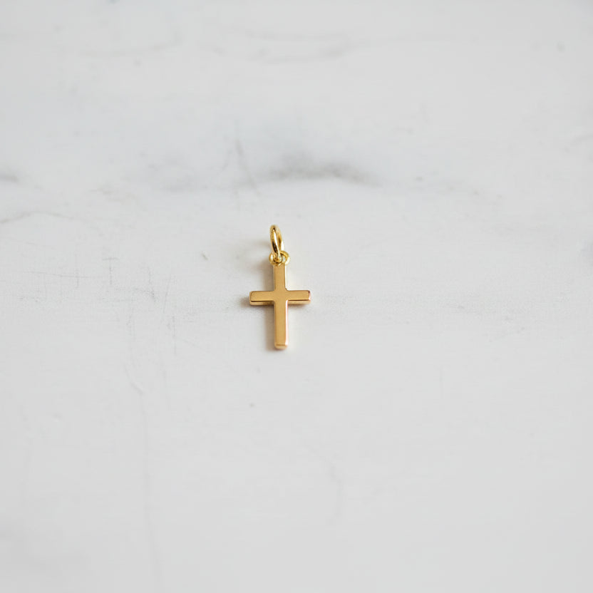 Gold Cross Charm