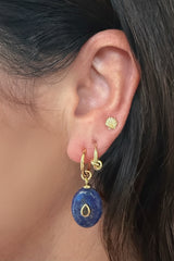 Marble gemstone pendant