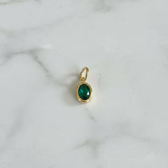 Oval Gem Charms