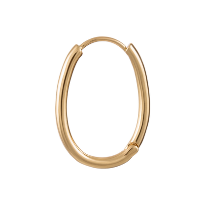 Oval Gold Hoop - 20mm (Single)