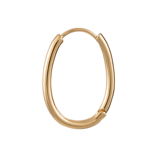 Oval Gold Hoop - 20mm (Single)