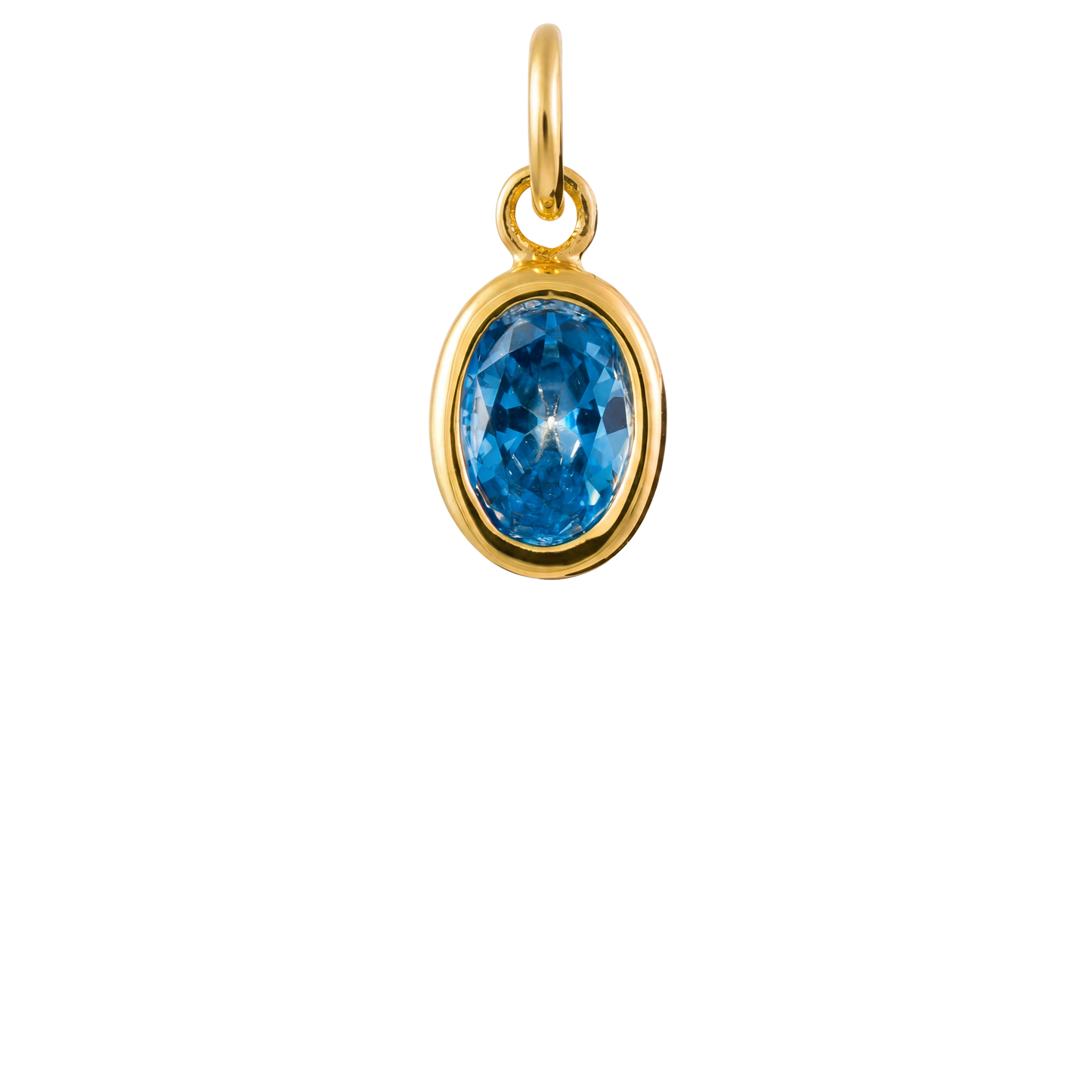 Oval Gem Charm