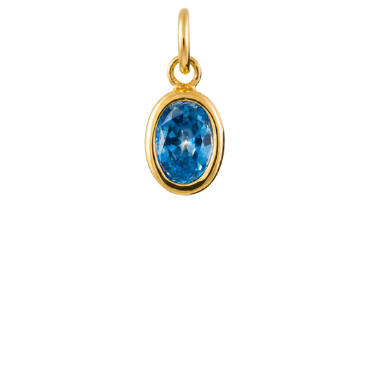 Oval Gem Charm