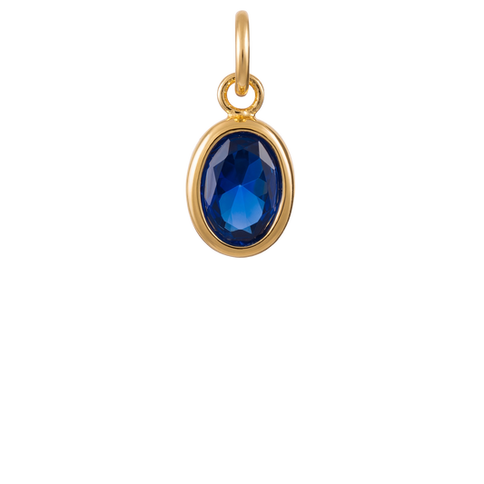 Oval Gem Charm