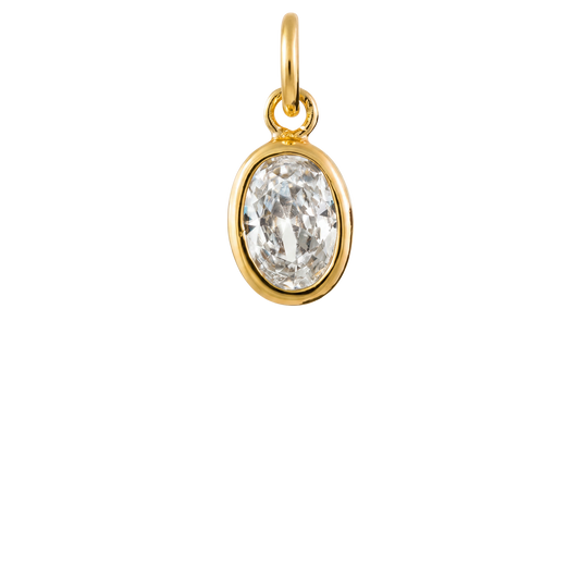 Oval Gem Charm
