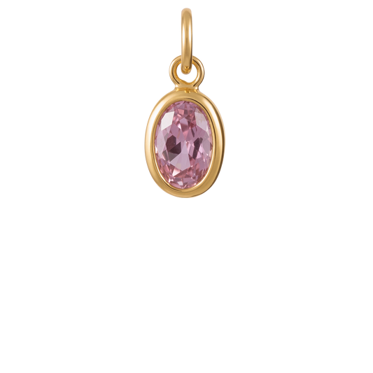 Oval Gem Charm