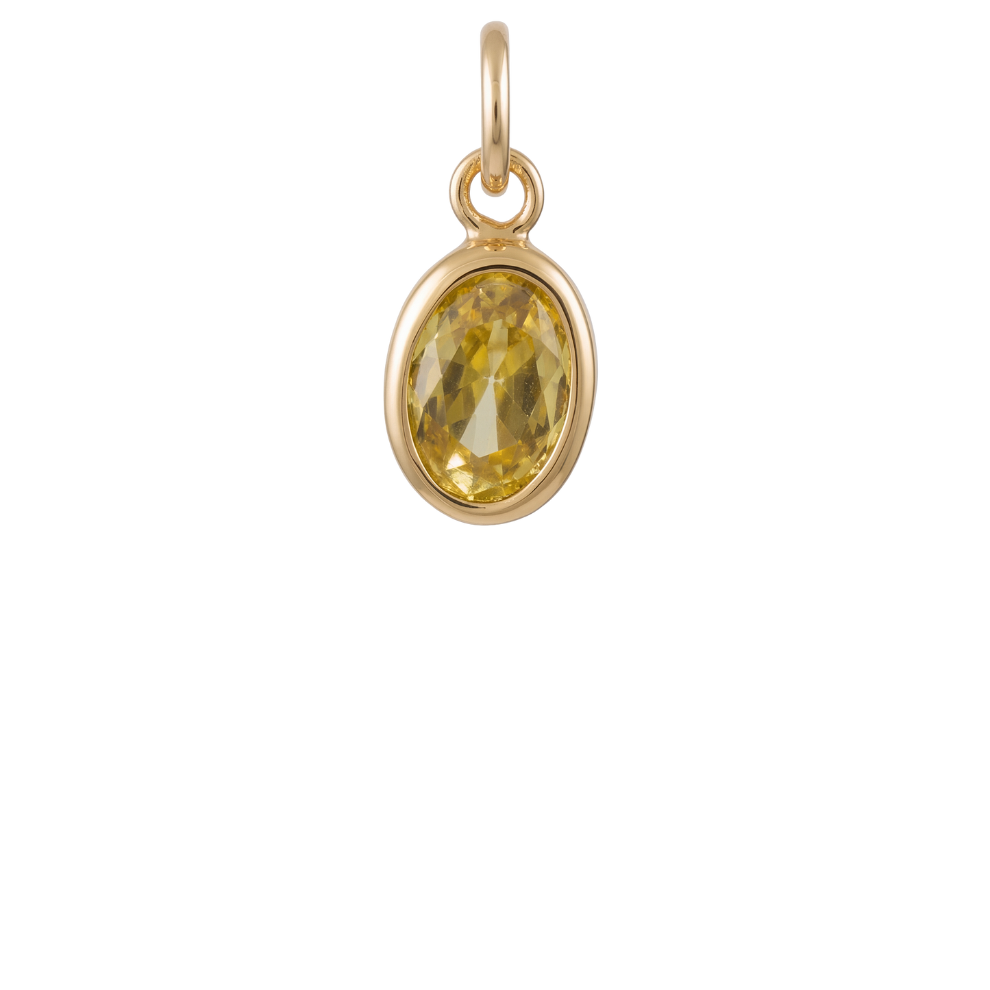 Oval Gem Charm