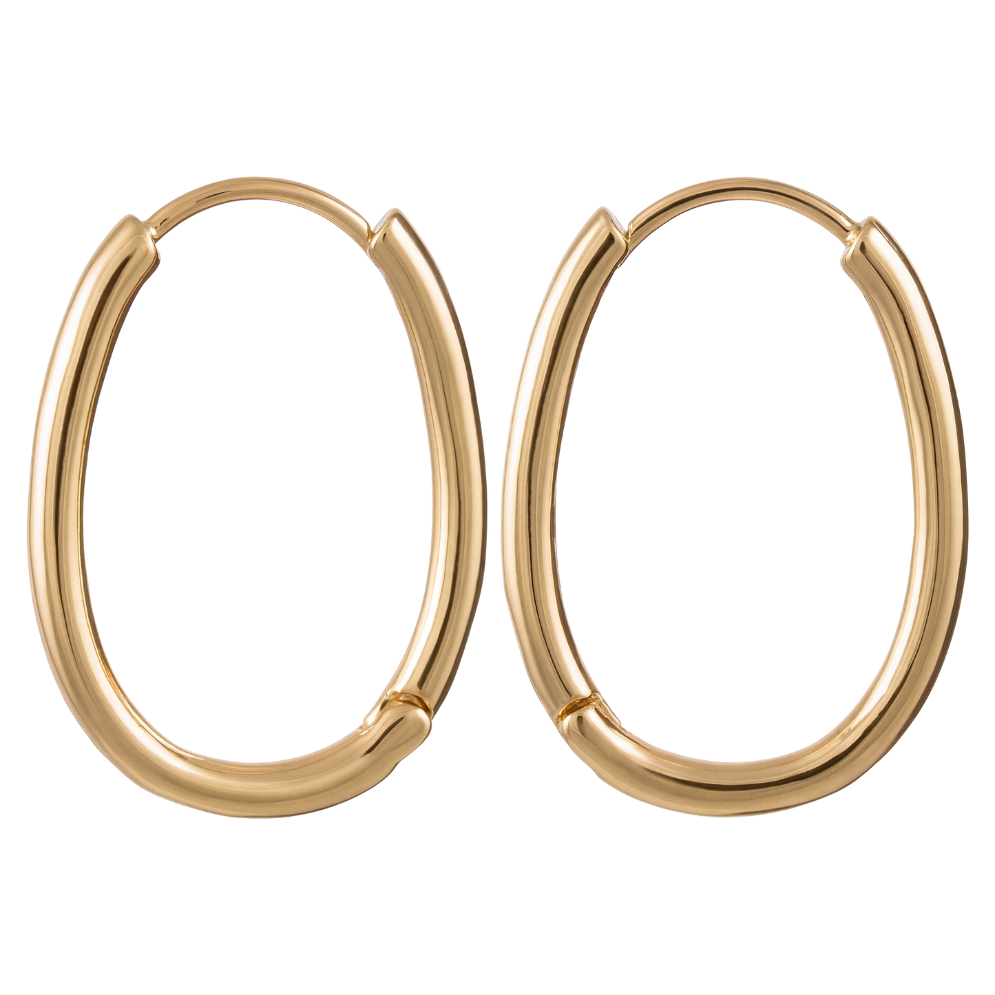 Oval Gold Hoops - 20mm