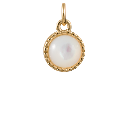 Pearlescent Button Charm