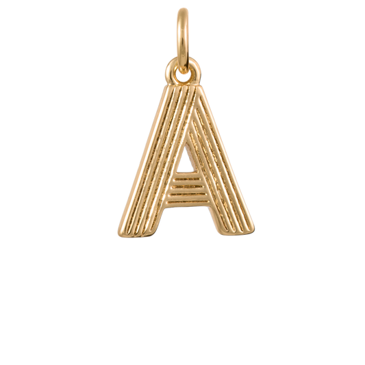Retro Letter Charm