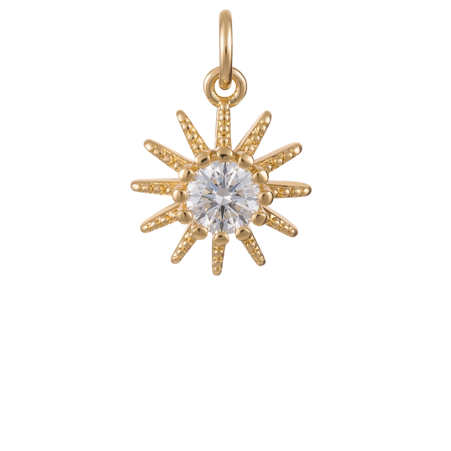 Star Burst with Diamond Stone