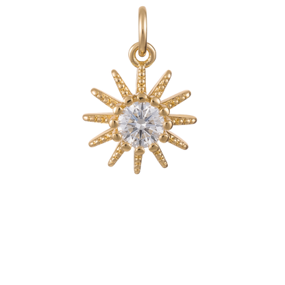Star Burst with Diamond Stone