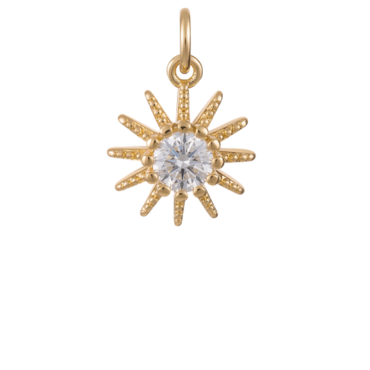 Star Burst with Diamond Stone