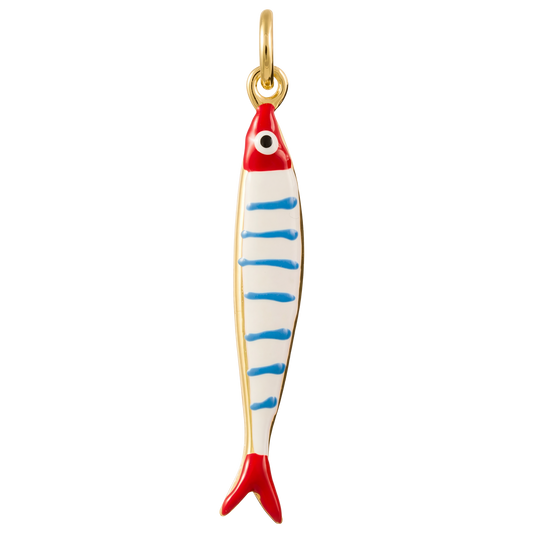 Striped Sardine Charm