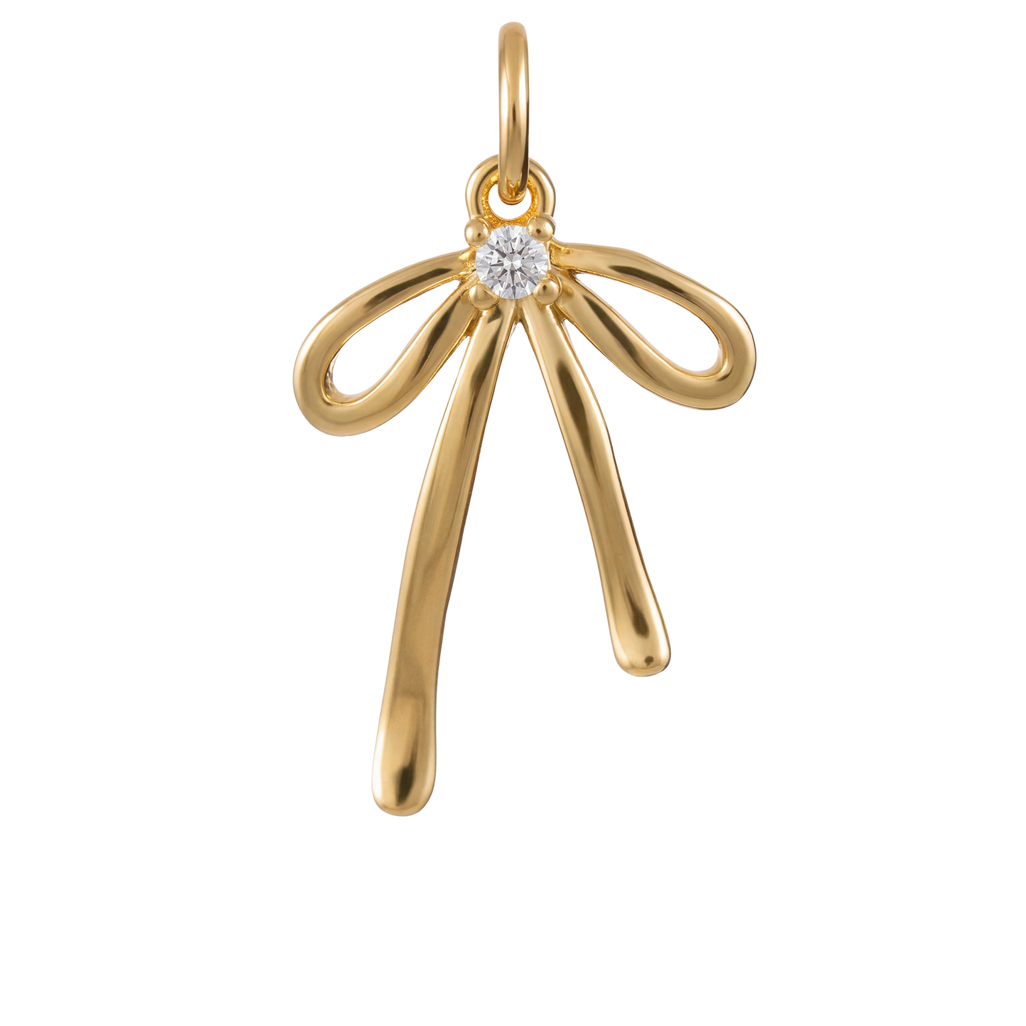 Gold Bow Charm