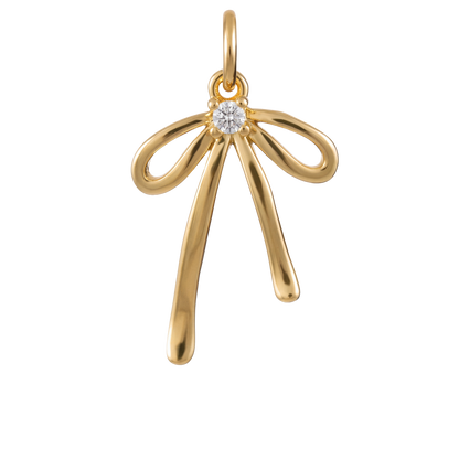 Gold Bow Charm