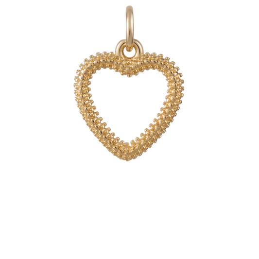 Textured Heart Charm