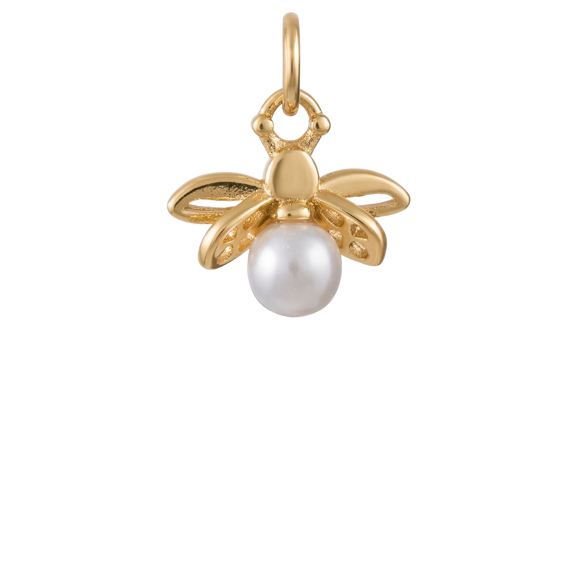 Tiny Bee with Pearl Charm