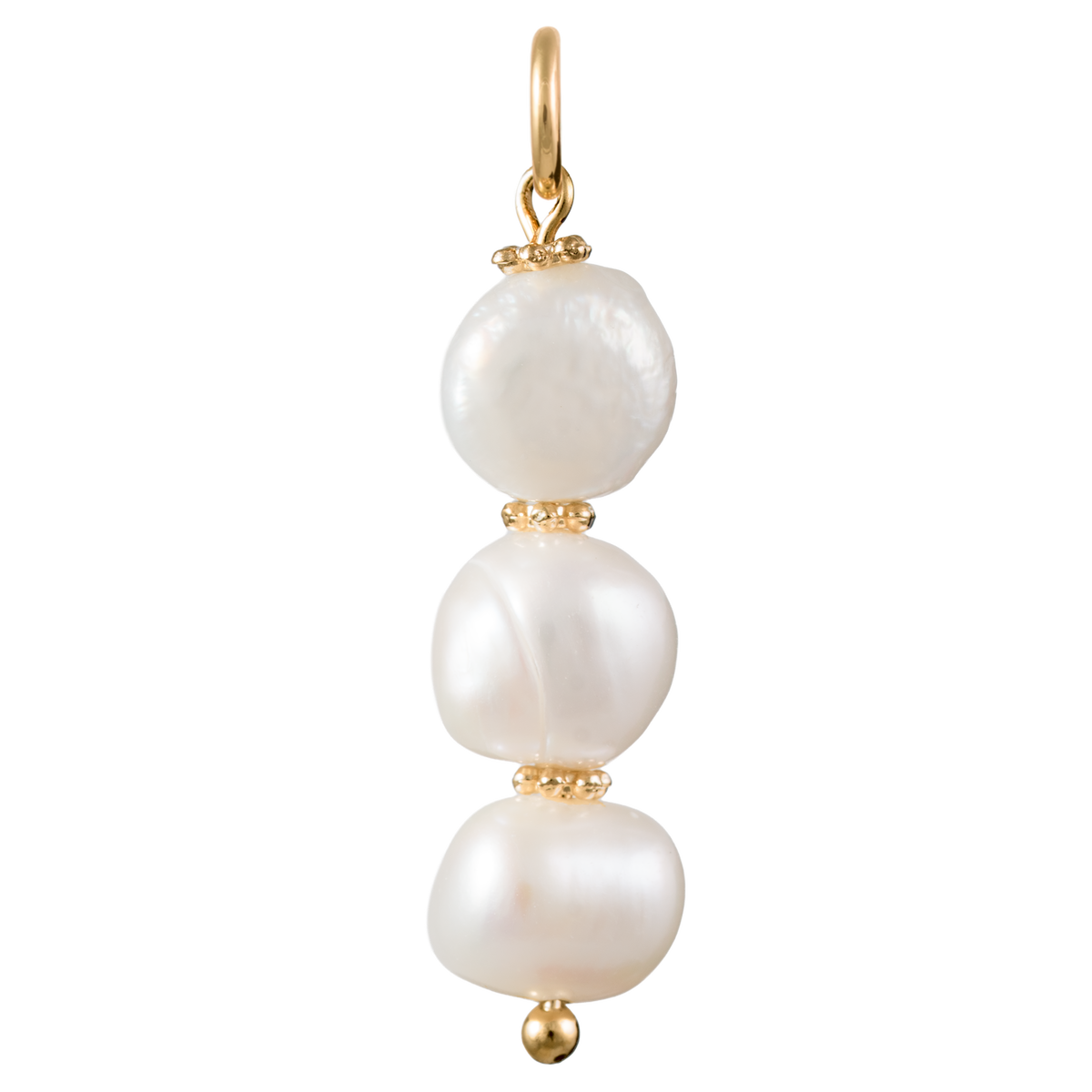 Triple Pearl Charm