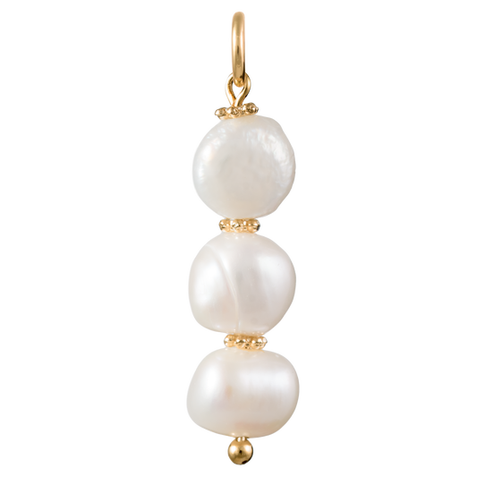 Triple Pearl Charm