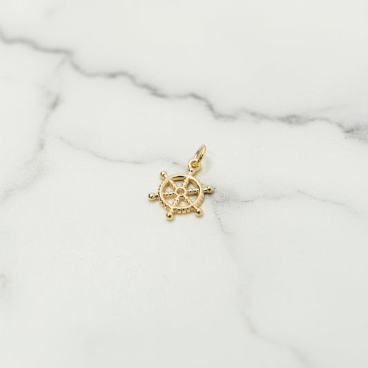 Captains Wheel Charm