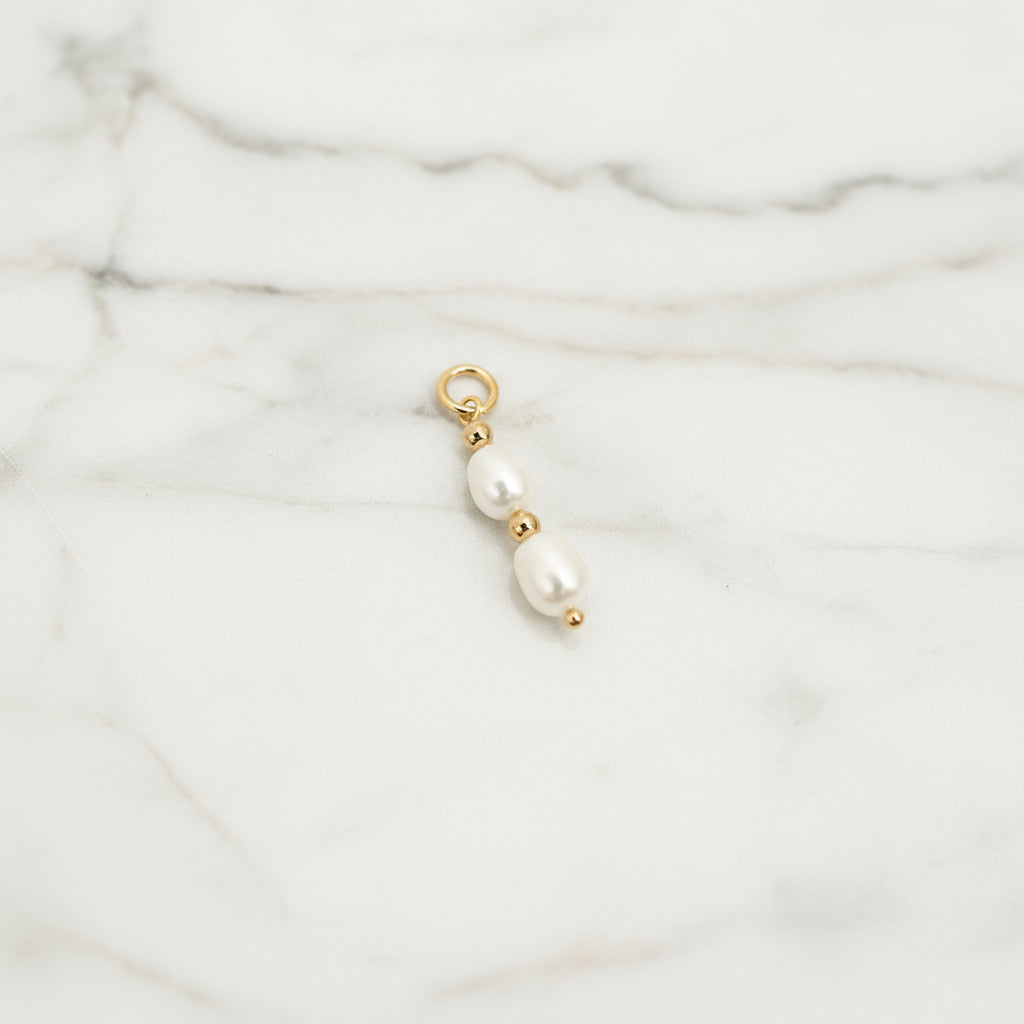 Double Pearl Charm