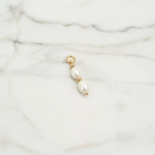 Double Pearl Charm
