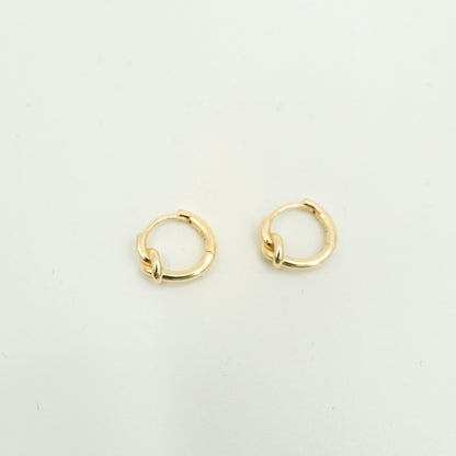 Knot Gold Hoop - 14mm (Single)
