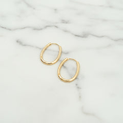Oval Gold Hoops-20mm